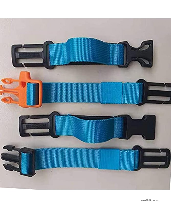 Amlrt 2 Pack Backpack Chest Strap- Nylon -Suitable for Webbing on The Backpack up to1in.Sky Blue