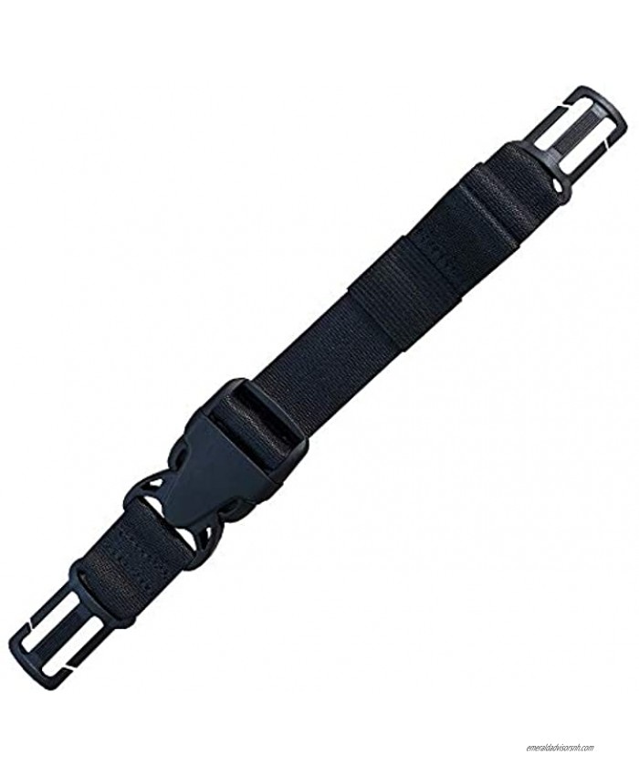 Amlrt Backpack Chest Strap- Nylon -Suitable for webbing on the backpack up to1in. Black