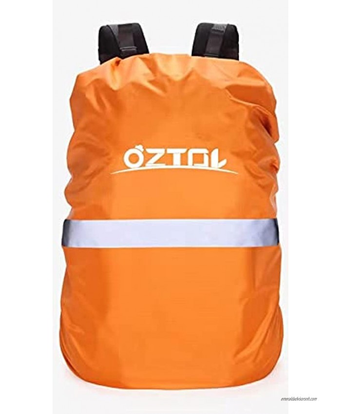 OZTDL Backpack Rain Cover with Reflective Strip Waterproof Ultralight Backpack Cover Storage Pouch Anti-Slip Cross Buckle Strap for Hiking Camping Biking Outdoor Traveling
