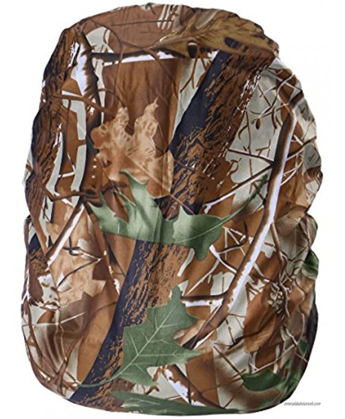 WINOMO Backpack Waterproof Cover Camo Rucksack Rain Cover Leaf Camouflage