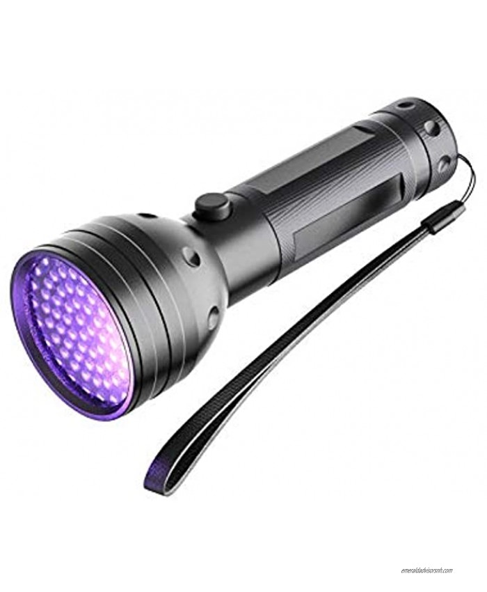 NVTED UV Ultraviolet Flashlight Blacklight 51 LED 395 nM Handheld Portable Black light Pet Urine and Stain Detector Flashlights