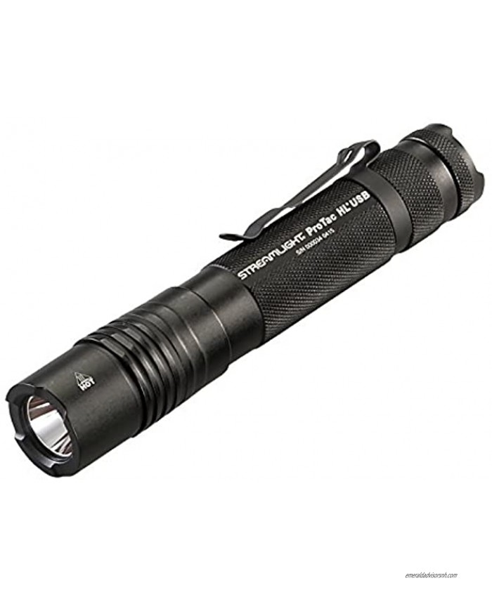 Streamlight 88052 ProTac HL USB 1000 Lumen Professional Tactical Flashlight with High Low Strobe 1000 Lumens