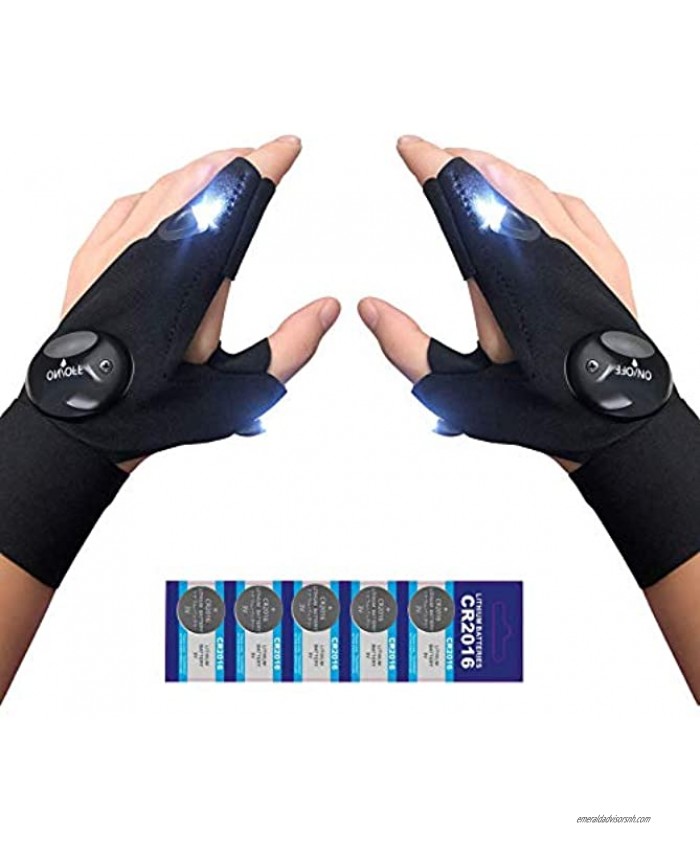 Hands Free Flashlights LED Flashligt Gloves Husband Gifts Fishing Gifts for MenFather's Day Gifts Gadgets for Men Unique Gifts for Men