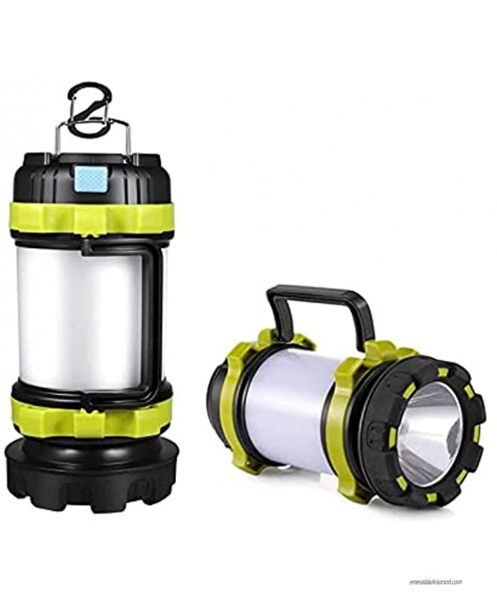 Censinda LED Camping Lantern Rechargeable Lantern Flashlight with 4 Light Modes & 3600mAh Power Bank Portable Camping Light for Daily Camping Hurricane Emergency Hiking Night Fishing