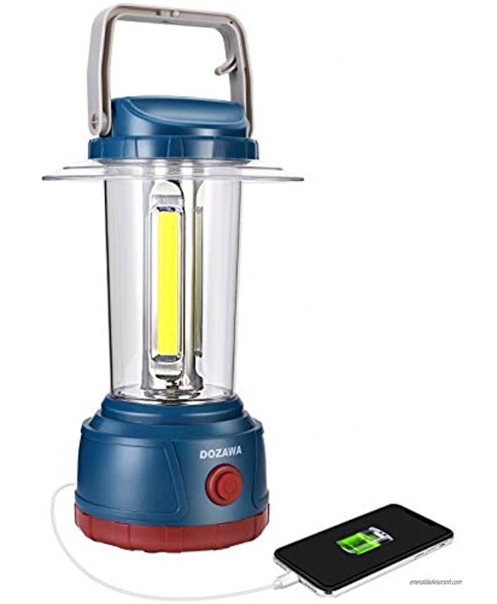 DOZAWA Rechargeable LED Camping Lantern,3000 Lumens,Ultra Bright Camping Lamp with 6400 mAh Power Bank,Perfect Lanterns Flashlight,Hiking Gear,Emergency Light Hurricane Power Outage