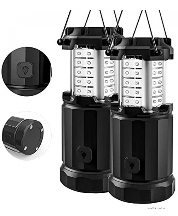 Etekcity Camping Lantern Battery Powered Led lights with AA Batteries Upgraded Magnetic Base and Brightness Control Flashlights for Power Outage Backpacking Hiking Storms