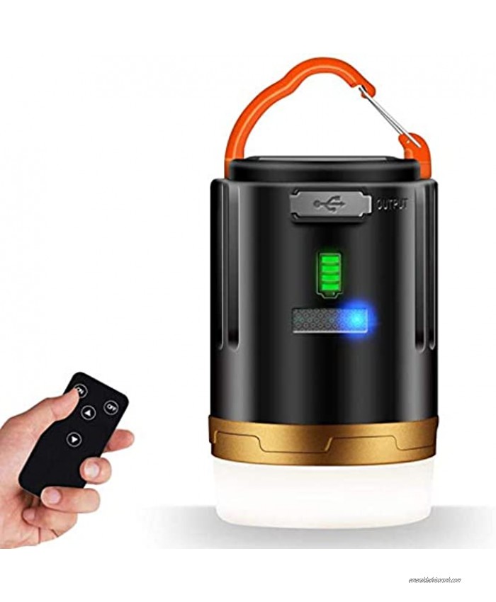 LED Camping Lantern 2-1 USB Rechargeable Camping Light with Remote Control 4800mAh Power Bank,3 Modes Portable Tent Lamp for Outdoor Camping Emergency Hurricane Outages Fishing