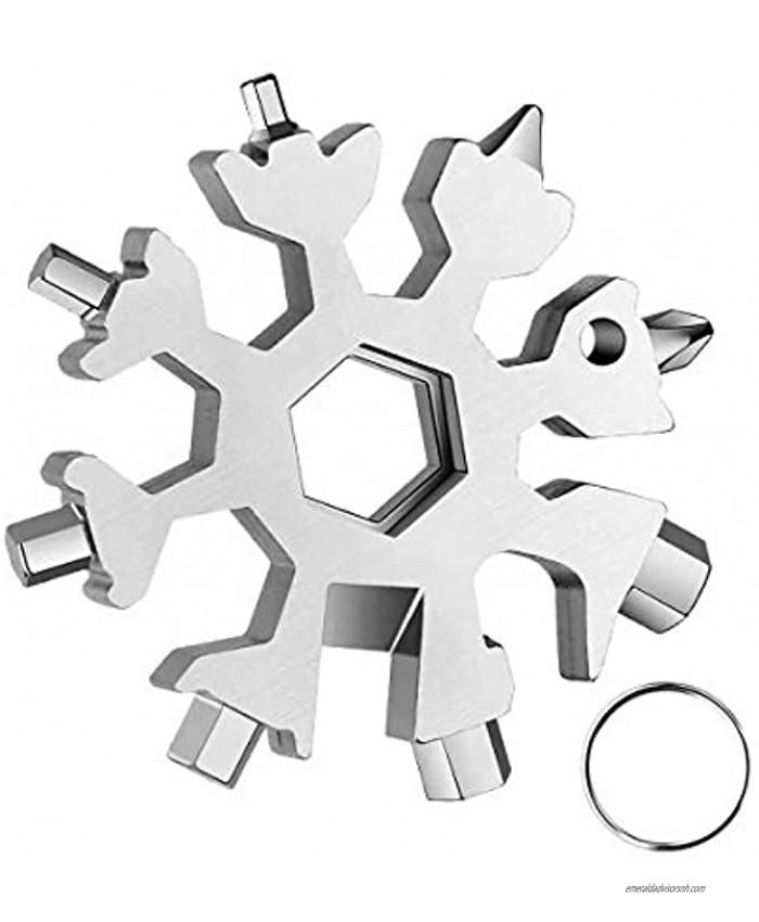 20 In 1 Snowflake Multi-Tool ,Great Christmas stocking stuffer,Unique Gifts for Dad Men Women