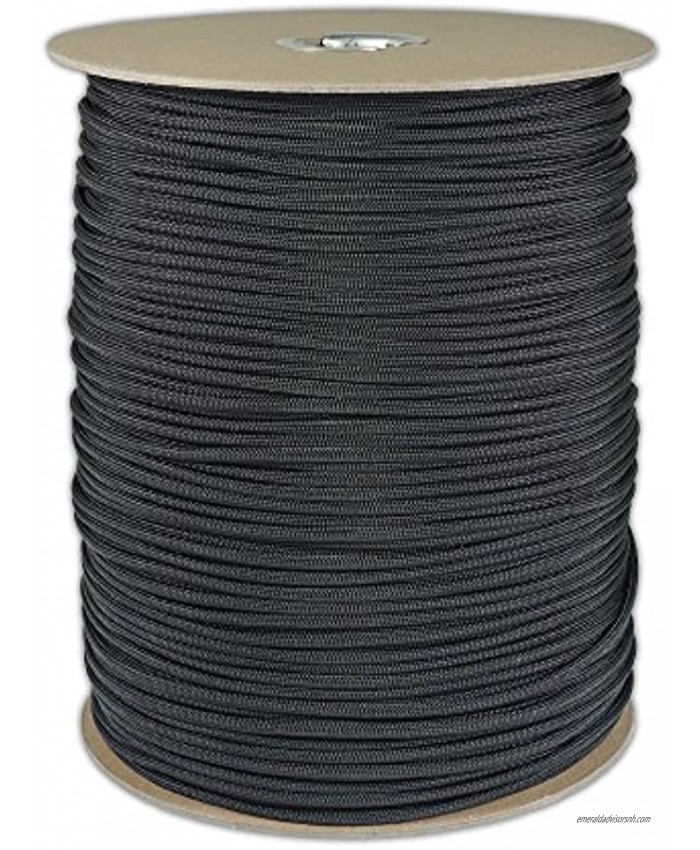 PARACORD PLANET 25 50 100 250 and 1000 Foot Spools – Over 50 Colors – Type III 7 Strand Paracord