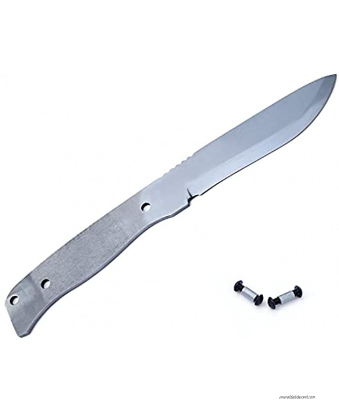 BPS Knives Blank 01 Full-Tang Blank Knife for Knifemaking- Carbon Steel 1066 Blade Scandinavian Scandi Grind Knife Blank DIY Knives Making Blades