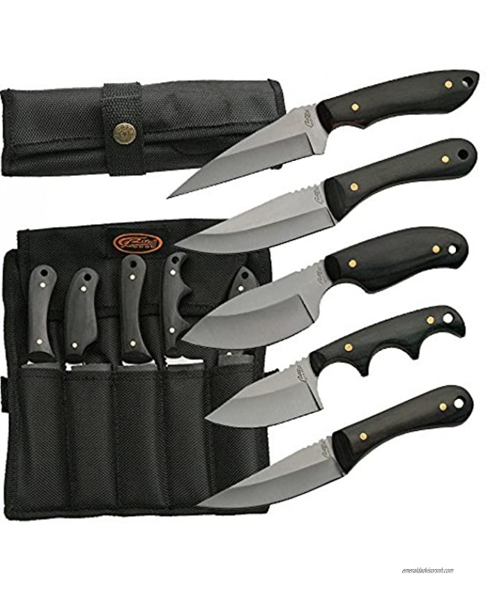 SZCO Supplies 5Pc Skinning Knife Set