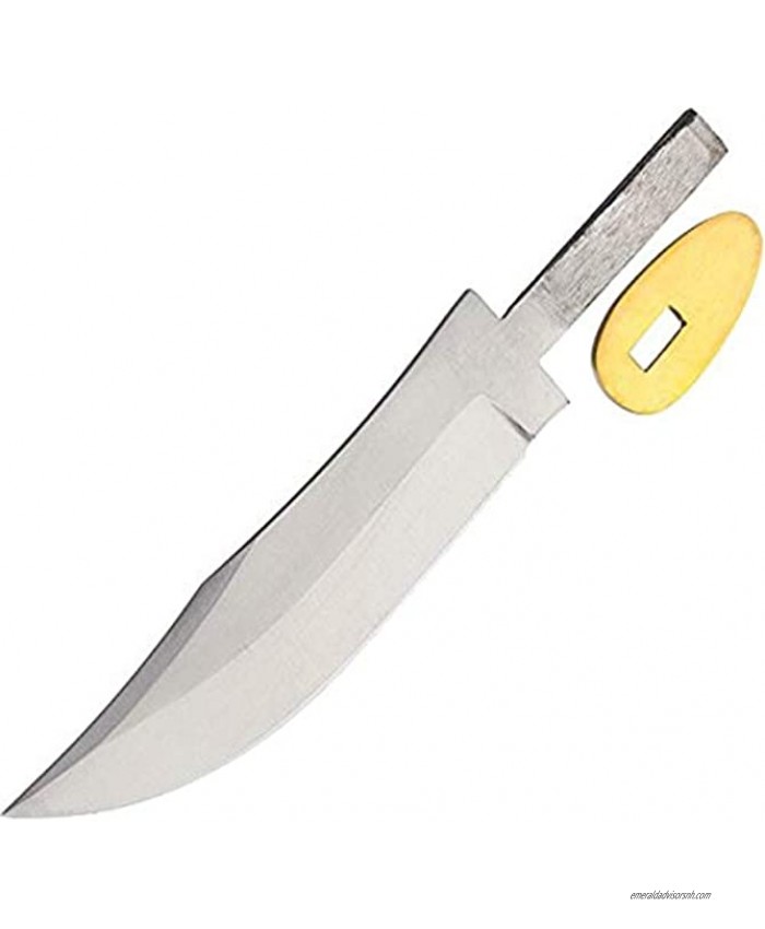 SZCO Supplies Tiger Skinner Blade Blank Knife brass