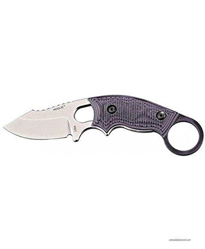 Hogue 35338 Knives EX-F03 Fixed 2.25 Clip Point Blade G-Mascus Purple