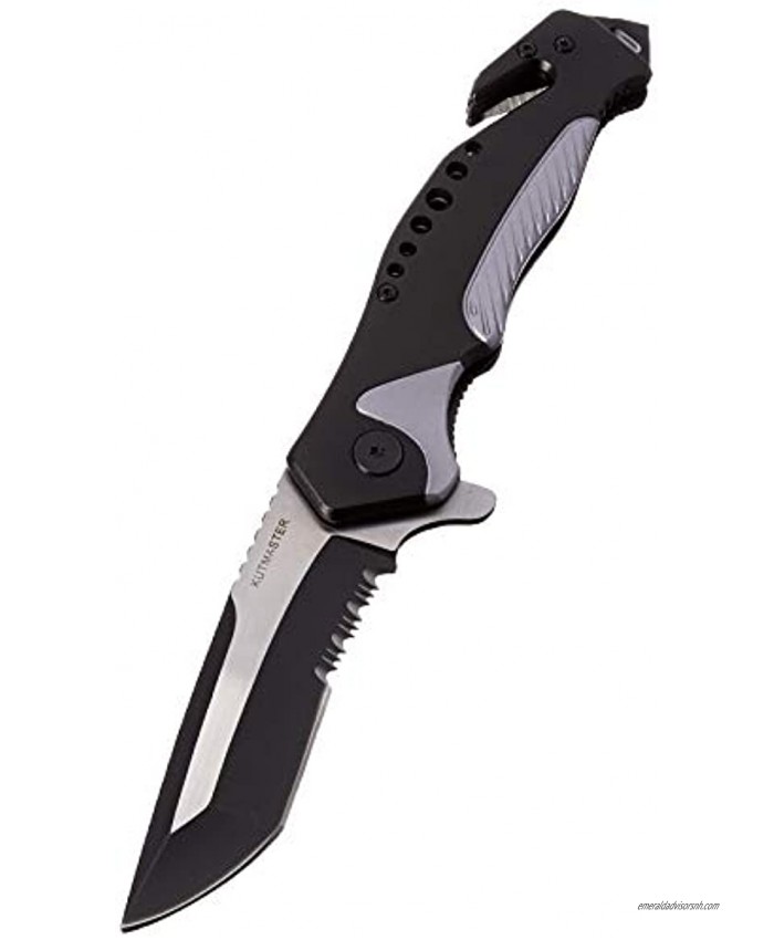 Kutmaster 91-1838CP Knives Ball Bearing Rescue Knife Black One Size