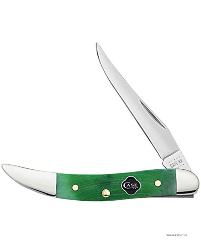 CASE XX WR Pocket Knife Small Texas Toothpick Clover Bone Sawcut Jig Item #23216 610096 SS Length Closed: 3 Inches