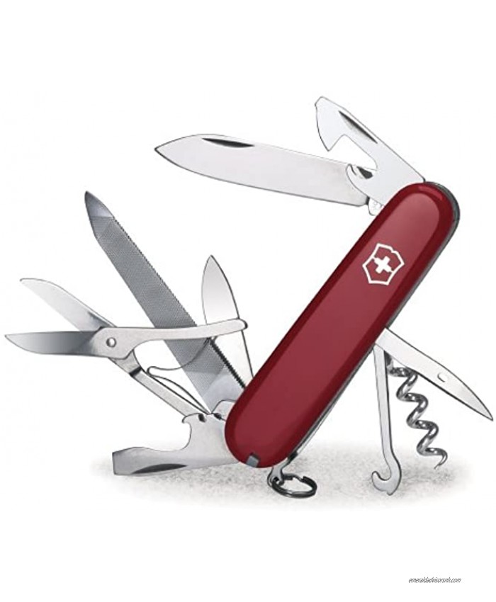 Victorinox Swiss Army Mountaineer Pocket Knife Red 91mm