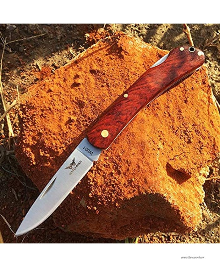 Watchman WM001 Floding Knife Pocket Knife Wood Tradtional Folding Knives Folder