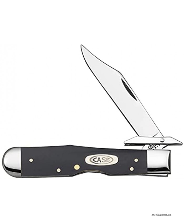 WR Case XX Pocket Knife Black Synthetic Cheetah Item #22481 2111 1 2L SS Length Closed: 4 3 8 Inches
