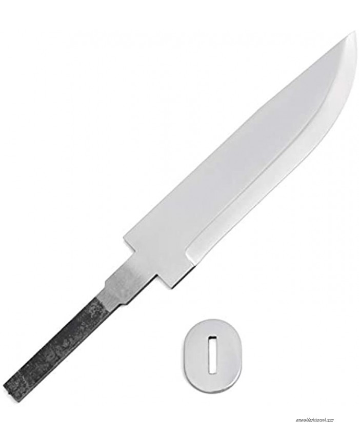 BPS Knives Blank 06 Blank Blade for Knife Making 5 Carbon Steel Rat Tail Blade Scandinavian Scandi Grind Knife Blank DIY Knives Making Blades