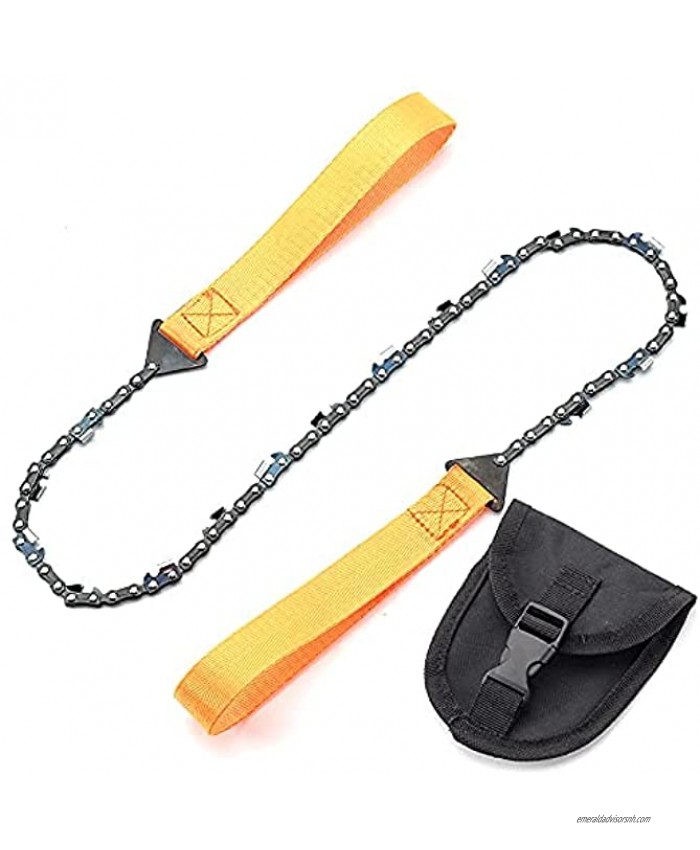 sos Pocket Chainsaw Survival Gear -Compact Hand Saw for Trees Folding Hand Saw Tool for Camping Hunting Emergency Kit -Backpacking Gadget Camp Saw for BBQ