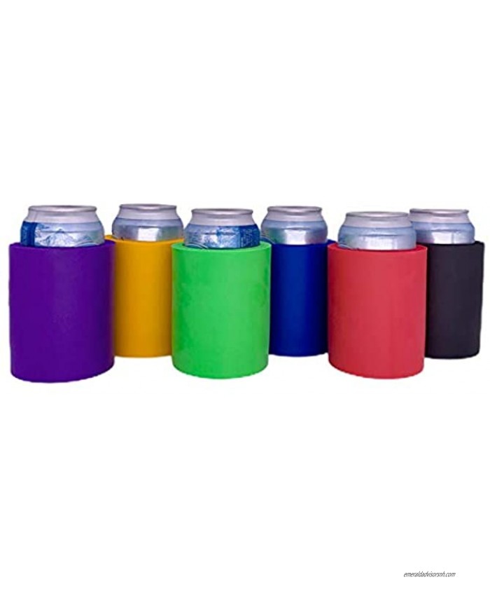 Blank Thick FoamOld School Style Can Coolers 6 Various