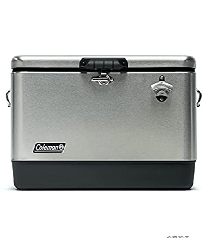 Coleman Ice Chest | Reunion 54 Quart Steel Belted Cooler