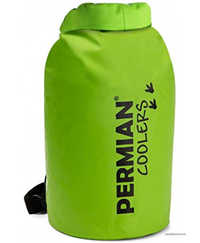 Permian Coolers Portable Cooler Bag with Roll Top Insulated 15L Foldable Waterproof Dry Bag for Boating & Fishing Cooler Backpack for Camping & Hiking Leakproof Floating Cooler for Kayaking