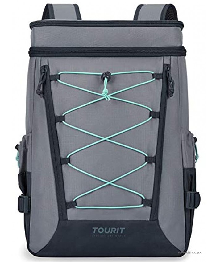 TOURIT Backpack Cooler Leakproof Insulated Cooler Backpack Large Capacity Lightweight Soft Cooler Bag for Men Women to Picnics Camping Hiking Beach Park or Day Trips
