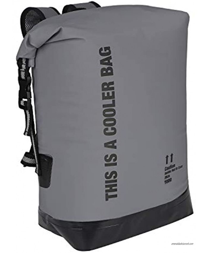 yodo Waterproof Dry Bag Roll Top Floating Insulated Cooler Backpack for Travel Boating Kayaking Swimming Fishing Camping and Beach