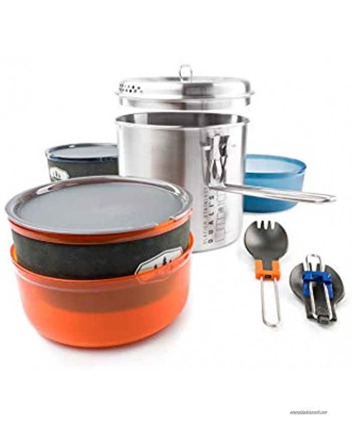 GSI Outdoors Glacier Stainless Dualist Backcountry Set