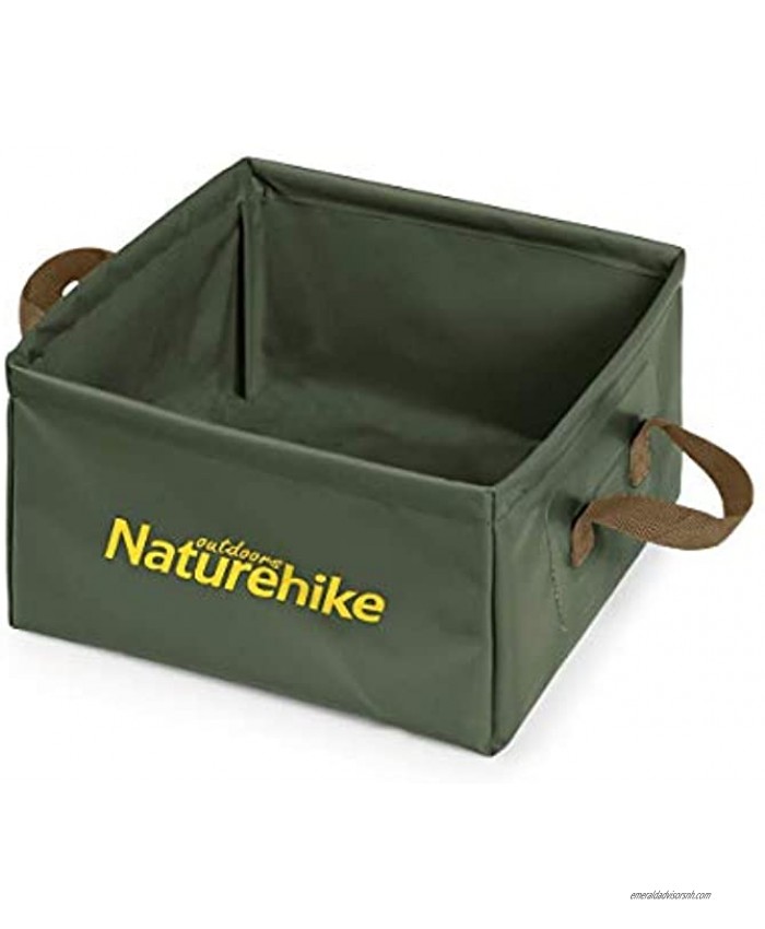 Naturehike Multifunctional Collapsible Water Basin Folding Tub Portable Bin Lightweight Foldable Sink with Handles for Camping Dish Washing Laundry Fishing Hiking Outdoors
