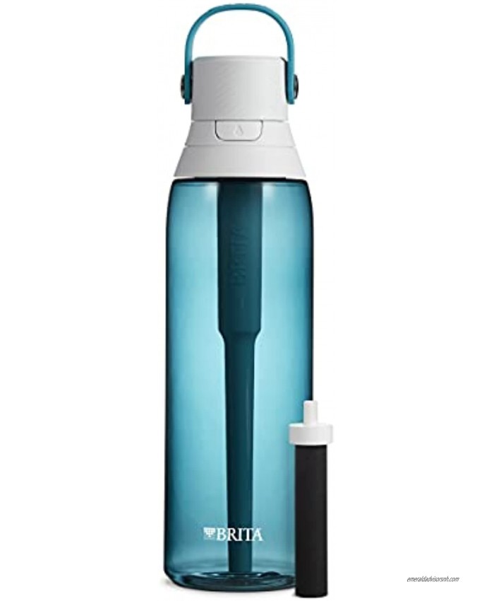 Brita Plastic Water Filter Bottle 26 Ounce 1 Sea Glass