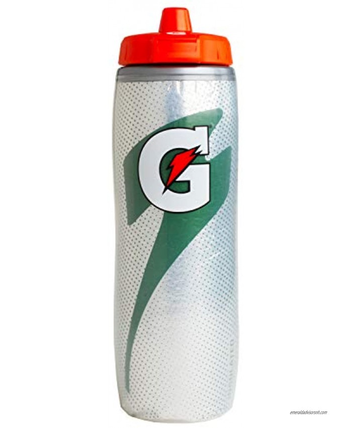 Gatorade Insulated Reusable Squeeze Bottle Silver 30oz