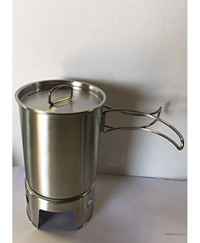 New Stainless Steel Canteen Cup with Vented LID and New Stainless Steel Stove.