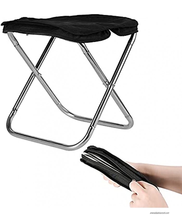 YASUOA Camping Stool Portable Folding Stool Mini Lightweight Travel Chair Fishing Stool for Adults Fishing Hiking Camping Travel Foldable Outdoor Chair