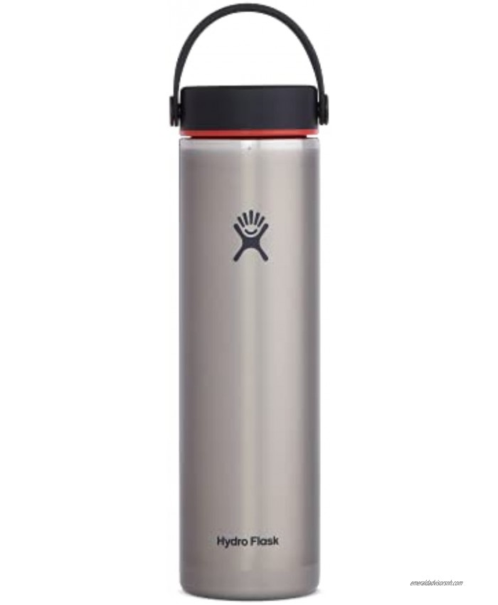 Hydro Flask 24 oz. Lightweight Trail Series Water Bottle- Stainless Steel Reusbale Vacuum Insulated with Standard Mouth