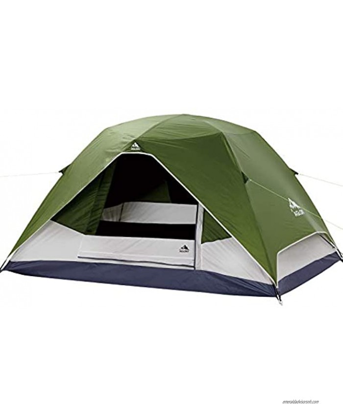 4 Person Dome Camping Tent Waterproof 9’X7’X55'',Easy Setup Family Tent with Removable Rainfly for Hiking Outdoor