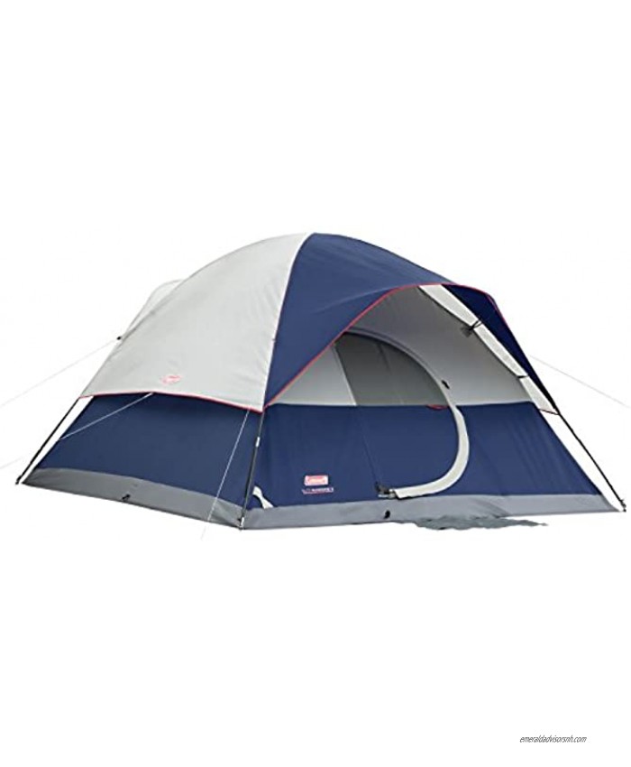 Coleman Elite Sundome 6-Person Tent,Blue,144 L x 120 W x 72 H