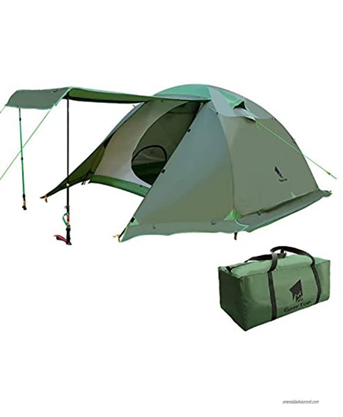 GEERTOP Camping Tent 4 Person 4 Season Waterproof Double Layer Backpacking Family Camp Tent for Outdoor Survival Travel