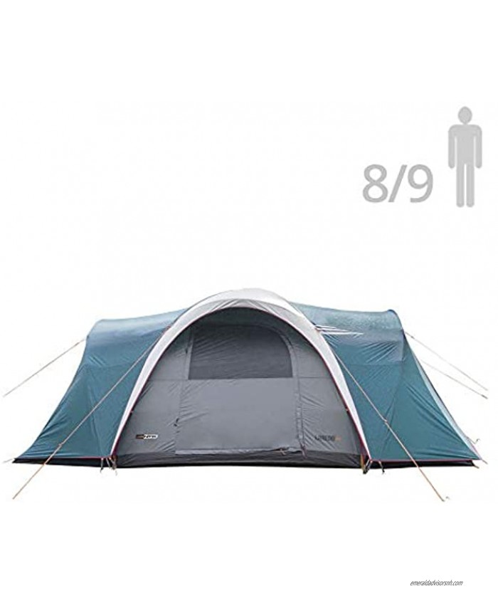 NTK Laredo GT 8 to 9 Person 10 by 15 Foot Sport Camping Tent 100% Waterproof 2500mm