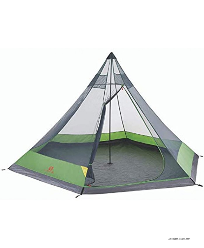 Outbound 6-Person Festival Tent for Camping with Carry Bag and Rainfly | Water Resistant | 2 Season | Green