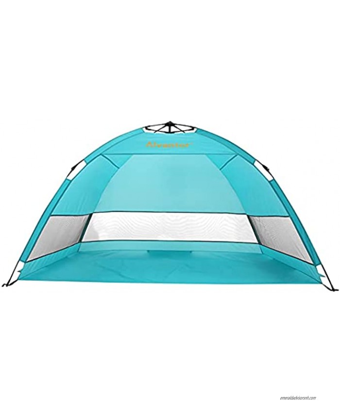 Alvantor Beach Tent Coolhut Plus Beach Umbrella Sun Shelter Cabana Automatic Pop Up UPF 50 Sun Shade Portable Camping Hiking Canopy Easy Set Up Light Weight Windproof Stable 2-3 Person