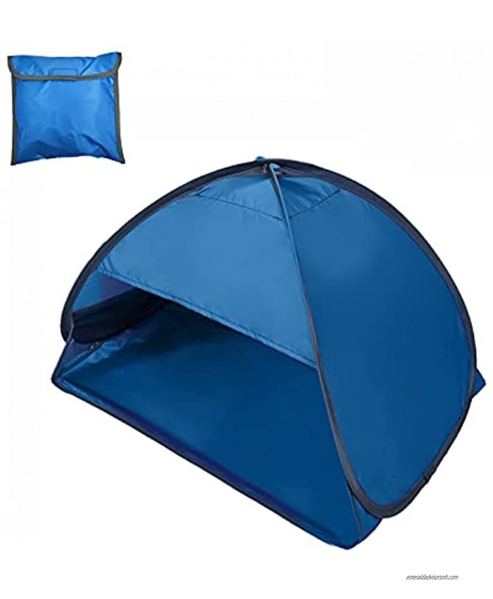 Beach Sun Shelters Mini Head Pop Up Tent Portable Instant Sun Shade Canopy with Mobile Phone Stand for Beach Sleep