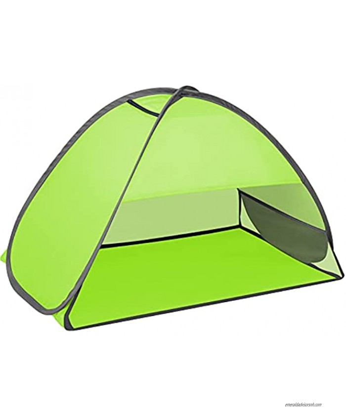Fltom Pop Up Beach Tent Mini Size Beach Shelter Tent for UPF 50 UV Protection Instant Portable Beach Sun Shade Tent with Carry Bag
