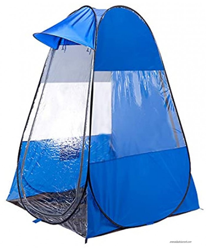 Likary Original Design Outdoor Sports Tent Sun Shelter Weather Pod Single Person Portable Tent Rainproof & Windproof Double Doors Sports Pop Up Tent Blue