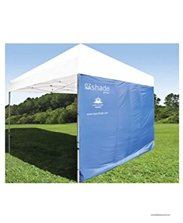 SUPERIOR SUN PROTECTION: ezShade Canopy Sunshield BLOCKS 99% UVA UVB rays DOUBLES shade keeps you COOLER and INSTANTLY ATTACHES to ANY 10x10 nylon poly canopy CANOPY NOT INCLUDED