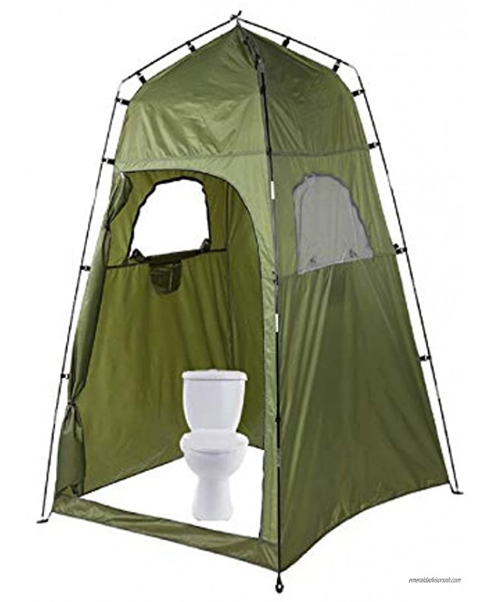 Camping Toilet Tent Portable Outdoor Shower Tent Camping Shelter Beach Toilet Changing Room for Outdoor Changing Dressing Fishing Bathing Storage Room with Carrying Bag