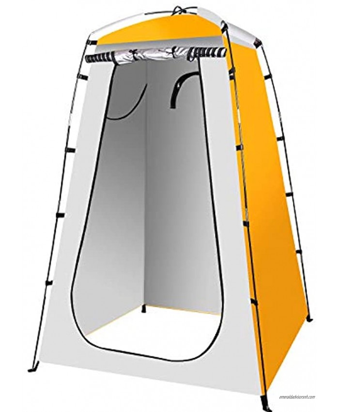 Shower Tent Quick Set Up Privacy Tent Dressing Tent Waterproof Portable Toilet Tents for Camping Beach Changing Room Shelter Canopy 47.2X47.2X70.8 Inches Include Tent Peg Pole Rope Storage Bag
