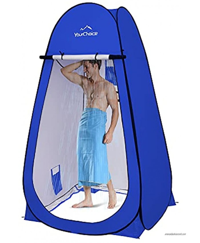 Your Choice Oversized 6.89FT Pop Up Privacy Tent Camping Shower Changing Tent Portable Bathroom Toilet Room