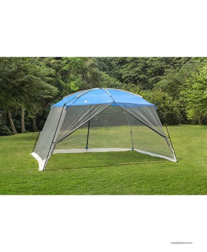 ALPHA CAMP Screen House Tent Easy Setup Canopy 13'X9' Blue